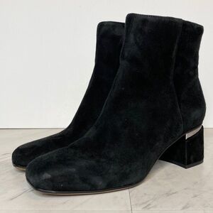 Franco Sarto Marquee Black Suede Bootie 9M